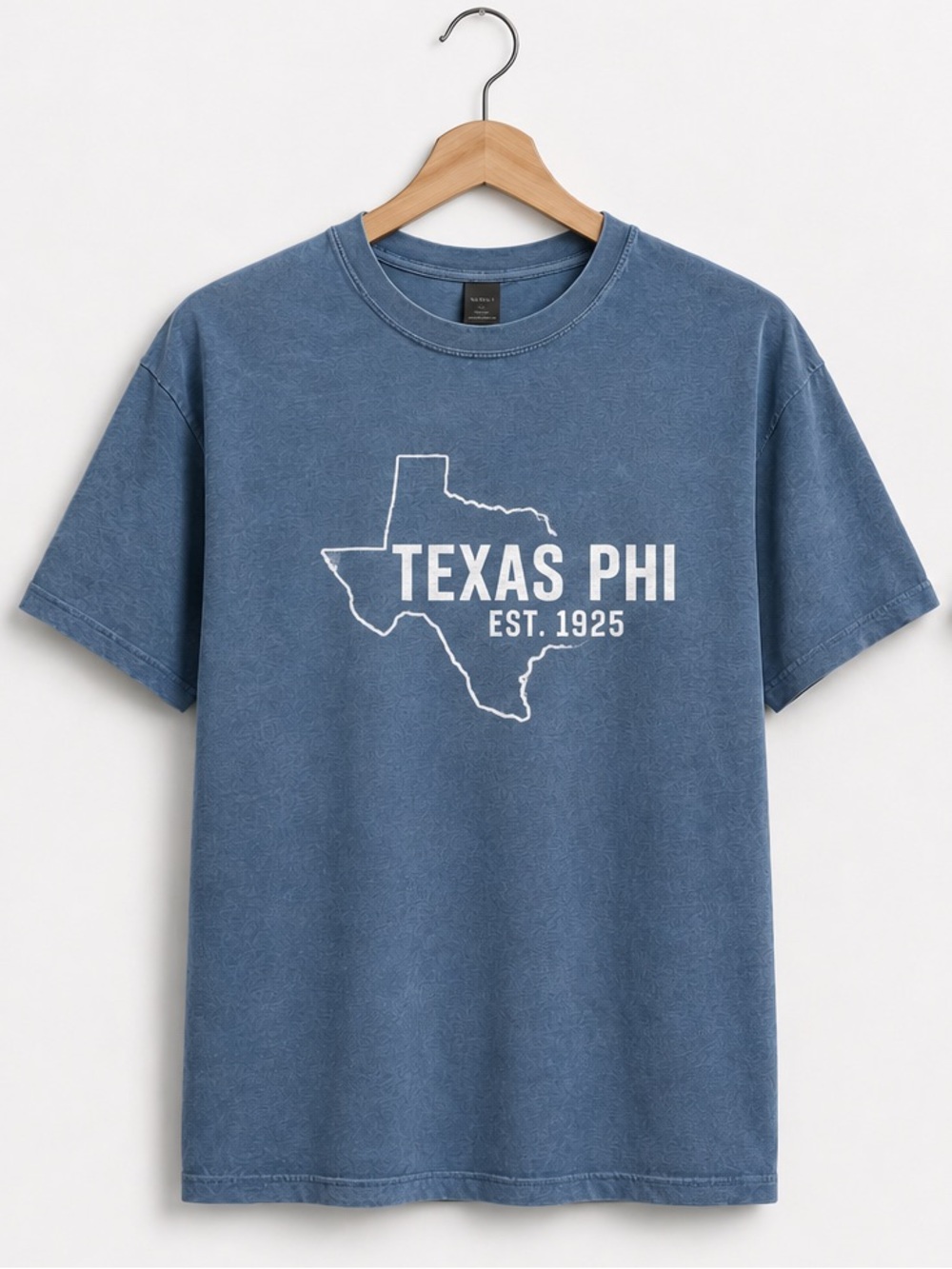 Comfort Colors Alpha Epsilon Phi AEPhi Sorority Graphic Tee Blue Gray Size Large